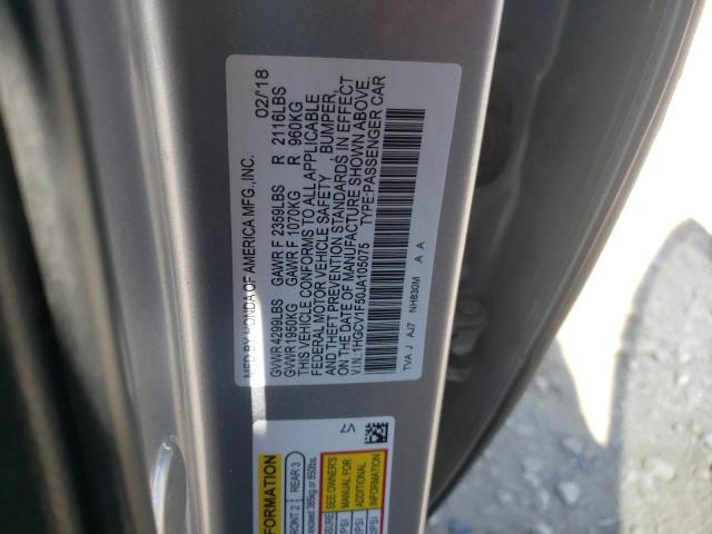 2018 HONDA ACCORD EXL - 1HGCV1F50JA105075