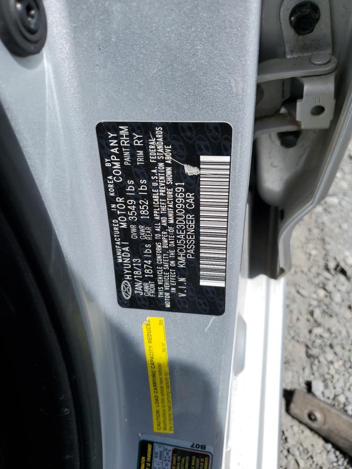 KMHCU5AE3DU099691 2013 Hyundai Accent Gls