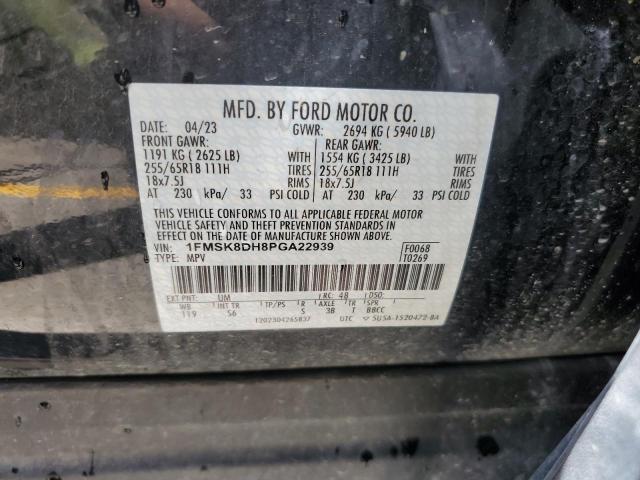 2023 Ford Explorer Xlt VIN: 1FMSK8DH8PGA22939 Lot: 58499854