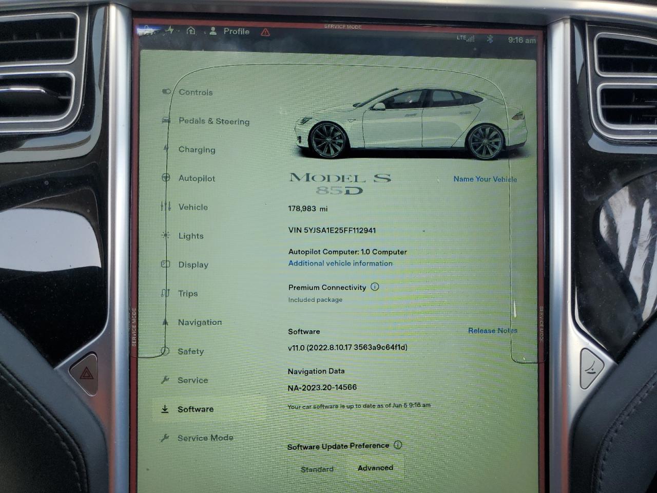 5YJSA1E25FF112941 2015 Tesla Model S