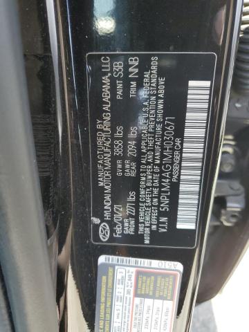 2021 Hyundai Elantra Sel VIN: 5NPLM4AG1MH030671 Lot: 58444054