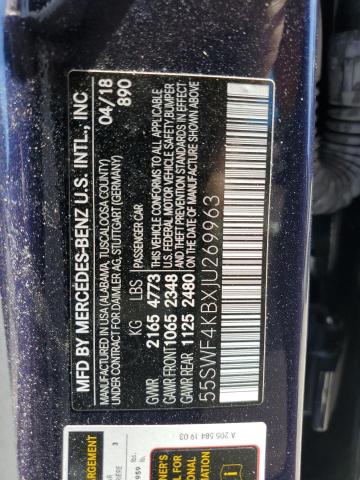 2018 MERCEDES-BENZ C300 4 MAT 55SWF4KBXJU269963
