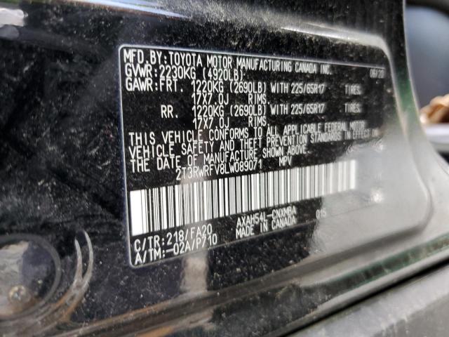 2020 Toyota Rav4 Xle VIN: 2T3RWRFV8LW089071 Lot: 58566034