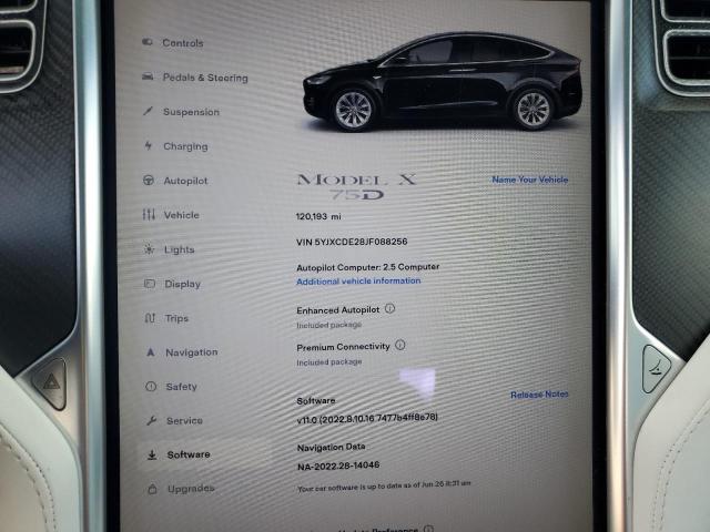 2018 Tesla Model X VIN: 5YJXCDE28JF088256 Lot: 60568224