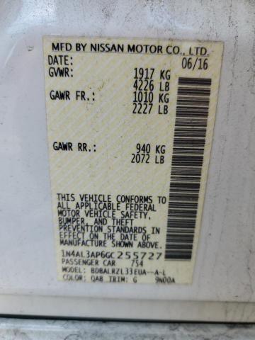 1N4AL3AP6GC255727 | 2016 Nissan altima 2.5