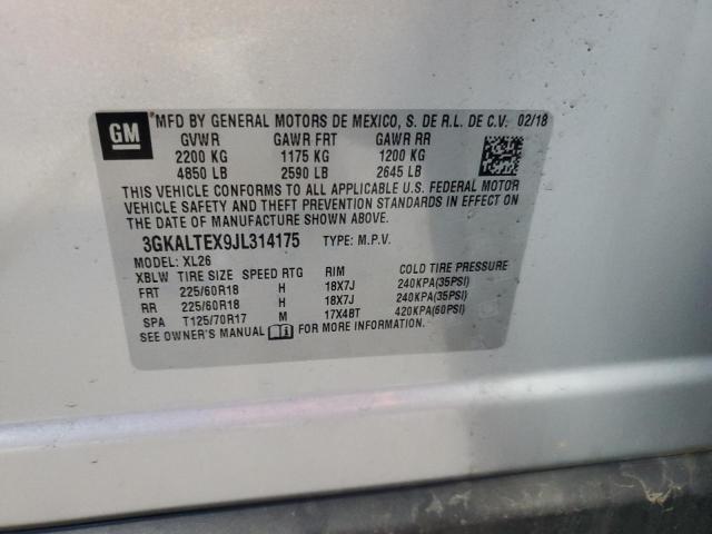 2018 GMC Terrain Sle VIN: 3GKALTEX9JL314175 Lot: 59877534