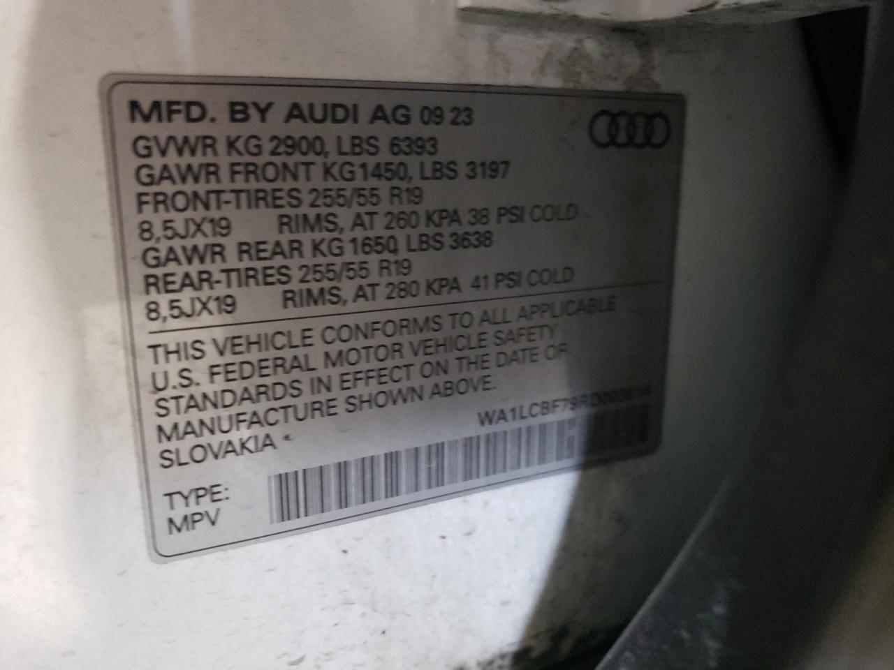 WA1LCBF79RD003614 2024 Audi Q7 Premium Plus