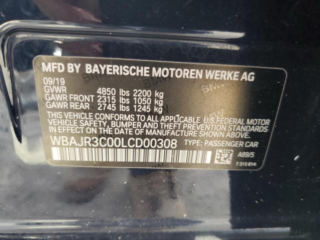 2020 BMW 530 I VIN: WBAJR3C00LCD00308 Lot: 59429844