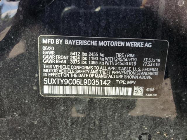 2020 BMW X3 xDrivem40I VIN: 5UXTY9C06L9D35142 Lot: 59334374