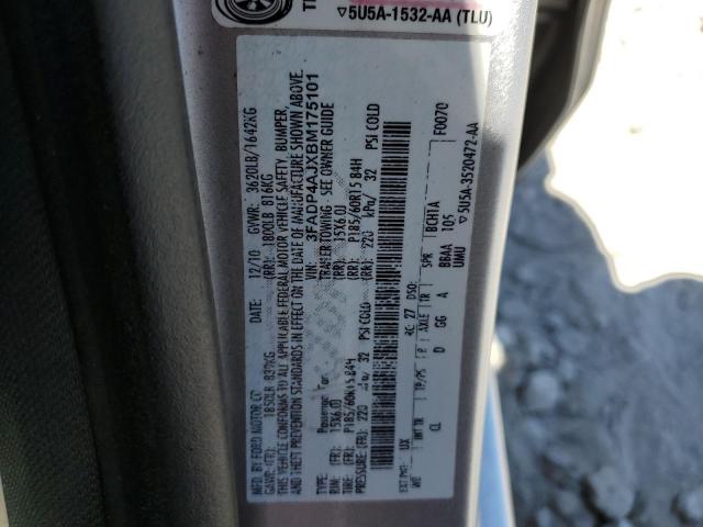 2011 Ford Fiesta S VIN: 3FADP4AJXBM175101 Lot: 58556154