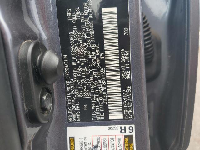 2008 Toyota 4Runner Limited VIN: JTEZU17R18K021585 Lot: 59873734