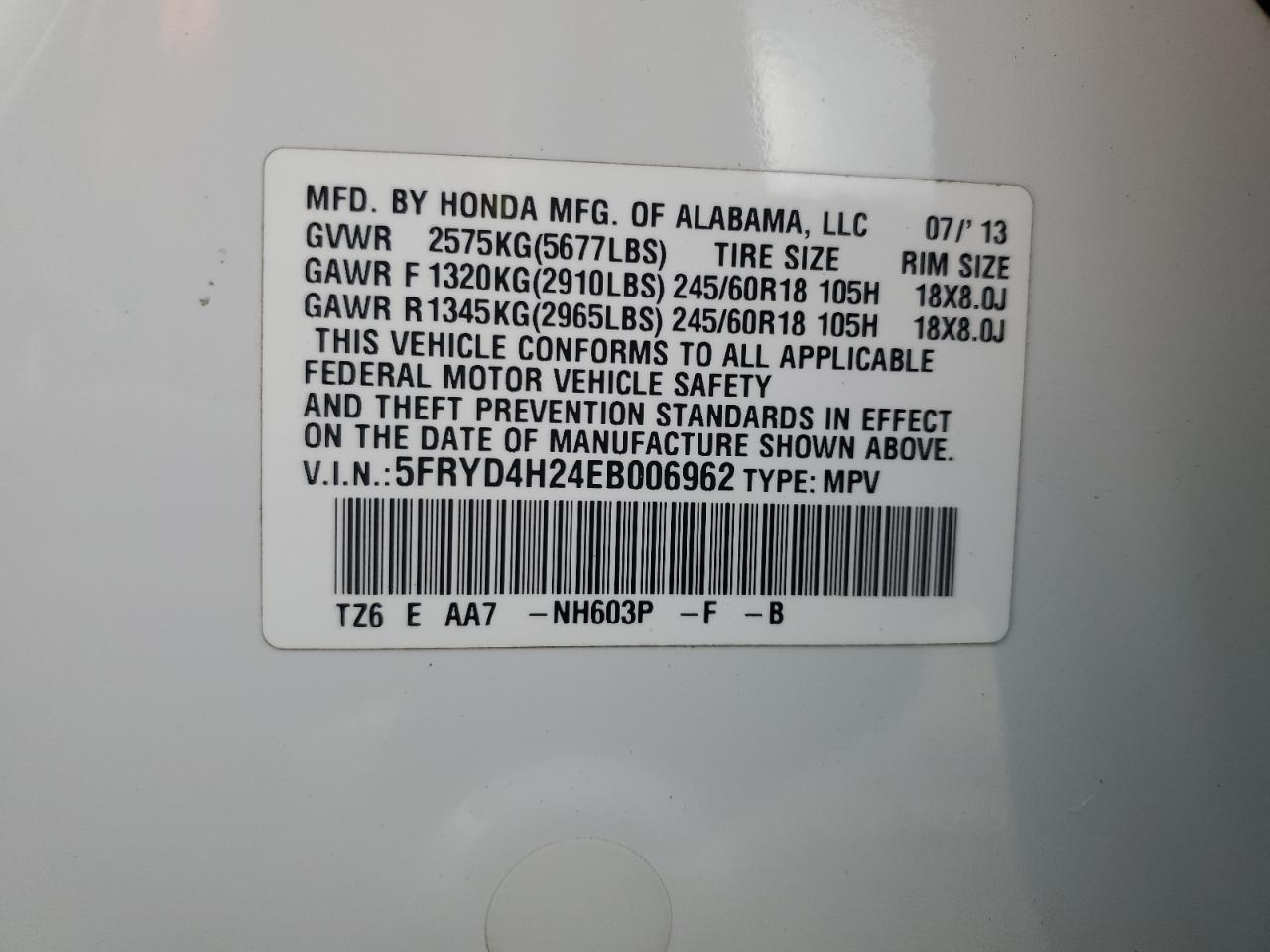 5FRYD4H24EB006962 2014 Acura Mdx