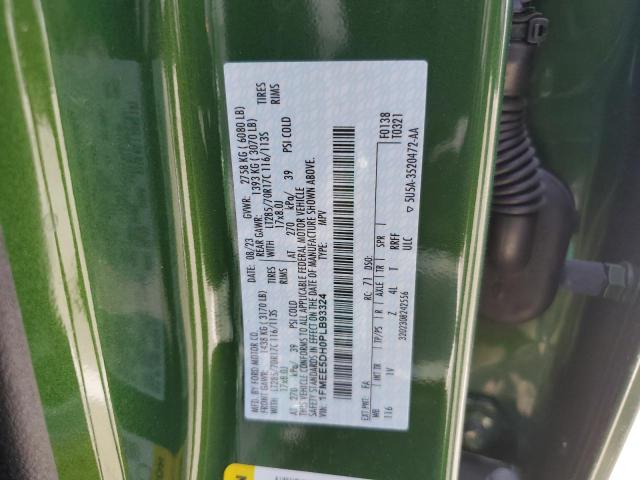 2023 Ford Bronco Base VIN: 1FMEE5DH0PLB93324 Lot: 61122374