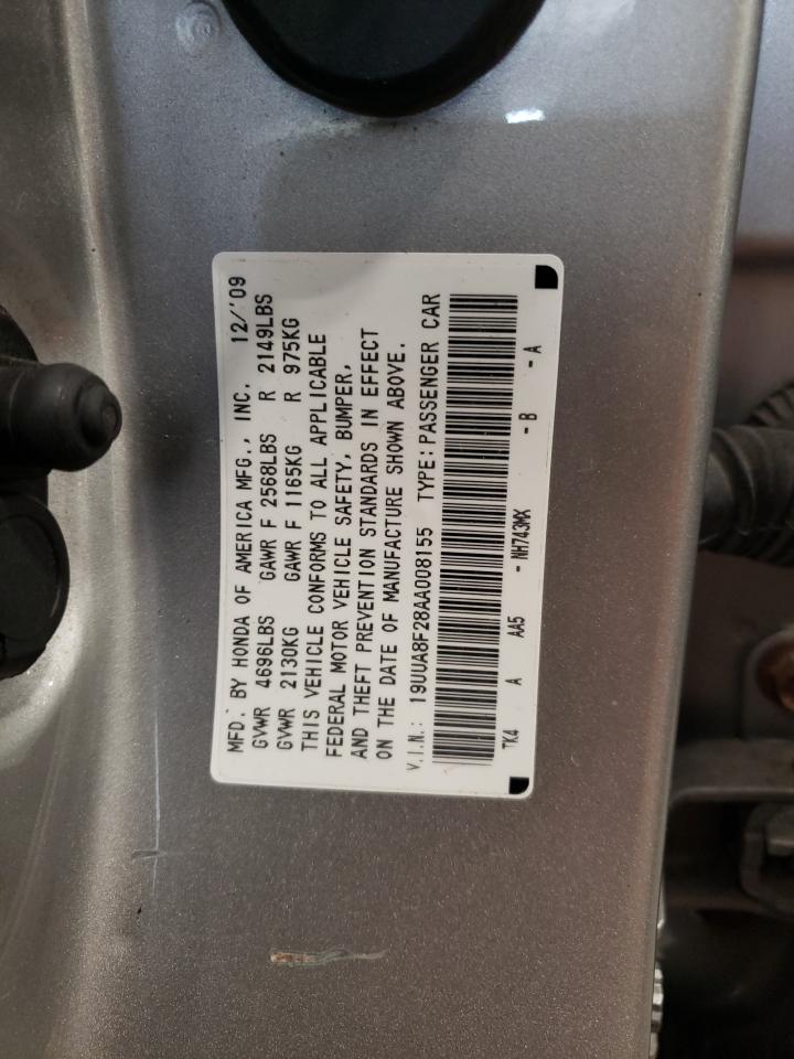 19UUA8F28AA008155 2010 Acura Tl