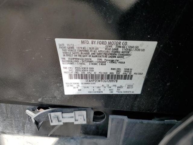 2012 Ford Taurus Sel VIN: 1FAHP2EW1CG120978 Lot: 59672834