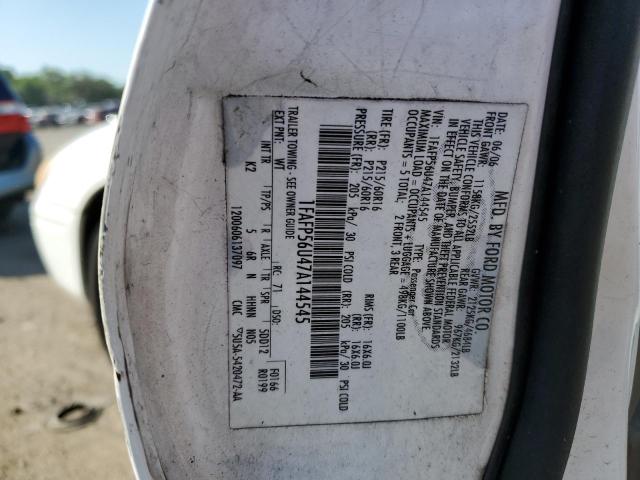 2007 Ford Taurus Sel VIN: 1FAFP56U47A144545 Lot: 57337124