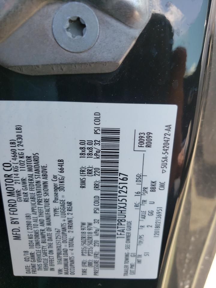 1FATP8UHXJ5125167 2018 Ford Mustang