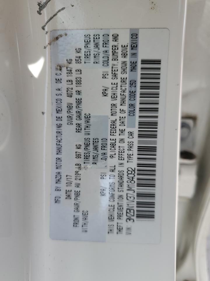 3MZBN1V37JM184092 2018 Mazda 3 Touring