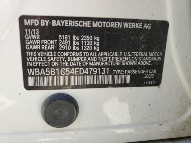 VIN WBA5B1C54ED479131 2014 BMW 5 Series, 535 I no.12