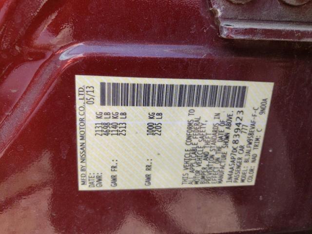 2013 Nissan Maxima S VIN: 1N4AA5AP7DC839423 Lot: 59026774