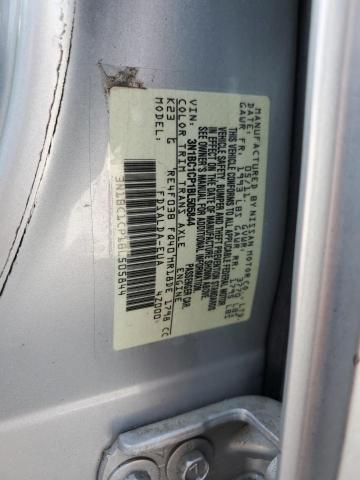 2011 Nissan Versa S VIN: 3N1BC1CP1BL505844 Lot: 57574644