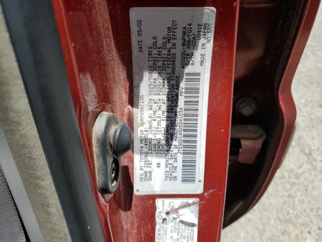 2002 Toyota Highlander VIN: JTEGD21A520041034 Lot: 58268044