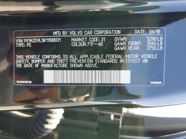 YV1A22VL9K1108931 2019 Volvo V90 T6 Inscription