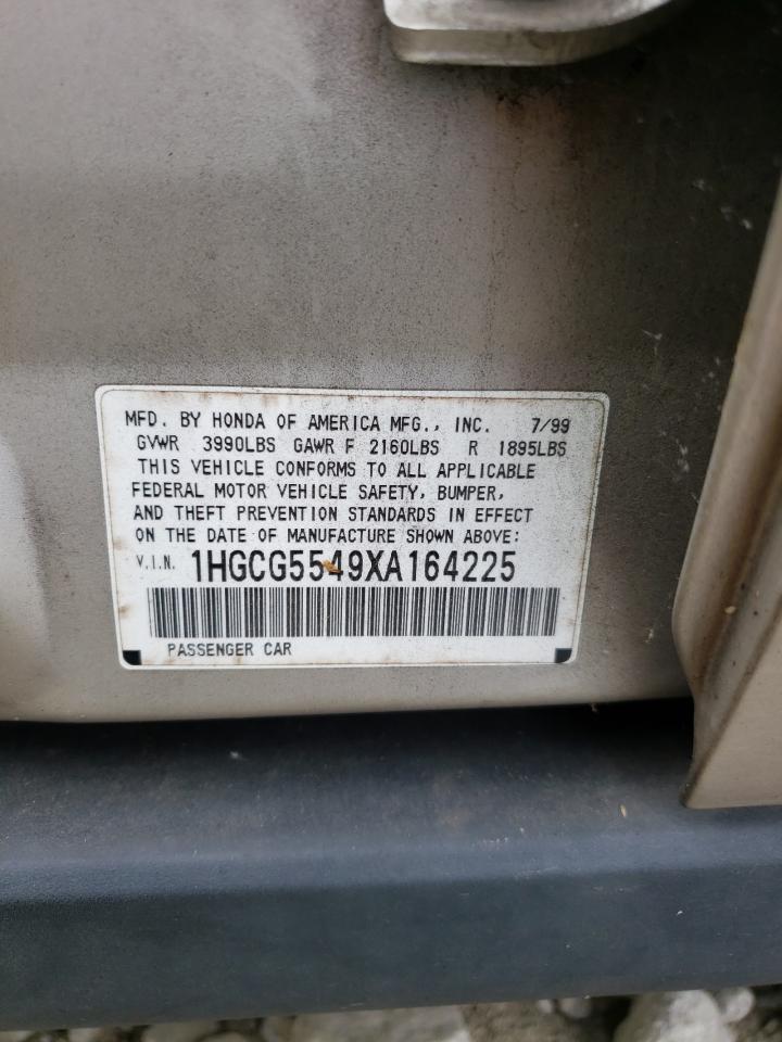 1HGCG5549XA164225 1999 Honda Accord Lx
