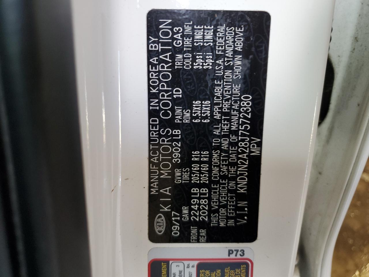 KNDJN2A28J7572380 2018 Kia Soul