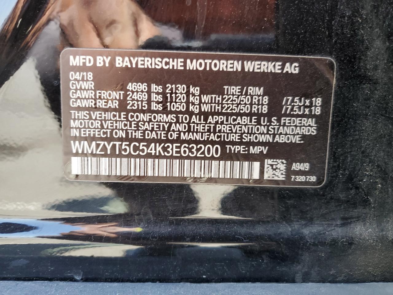 WMZYT5C54K3E63200 2019 Mini Cooper S Countryman All4