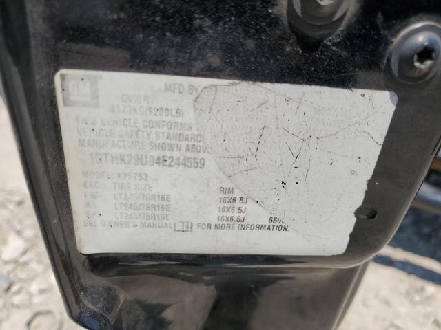 2004 GMC Sierra K2500 Heavy Duty VIN: 1GTHK29U04E244559 Lot: 58854034