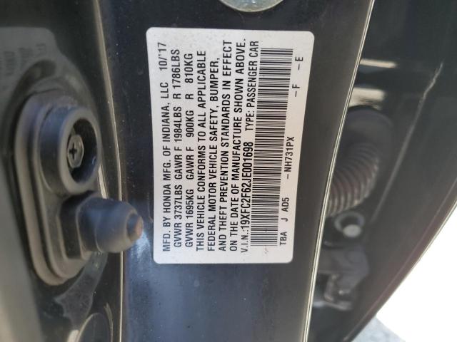 2018 HONDA CIVIC LX - 19XFC2F62JE001698