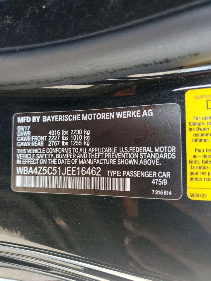 WBA4Z5C51JEE16462 2018 BMW 440I