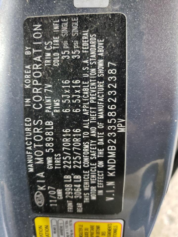 KNDMB233586232387 2008 Kia Sedona Ex