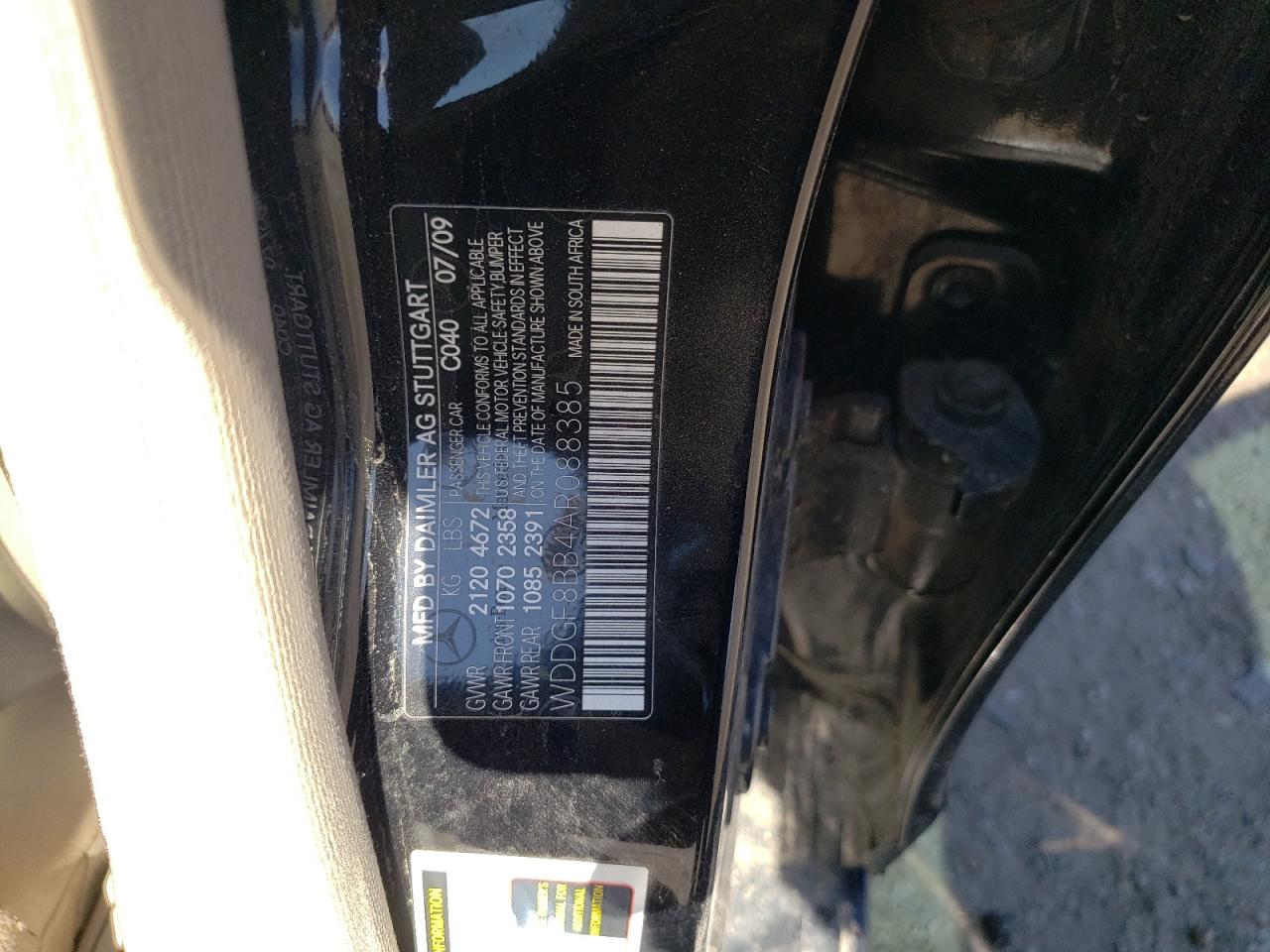 WDDGF8BB4AR088385 2010 Mercedes-Benz C 300 4Matic