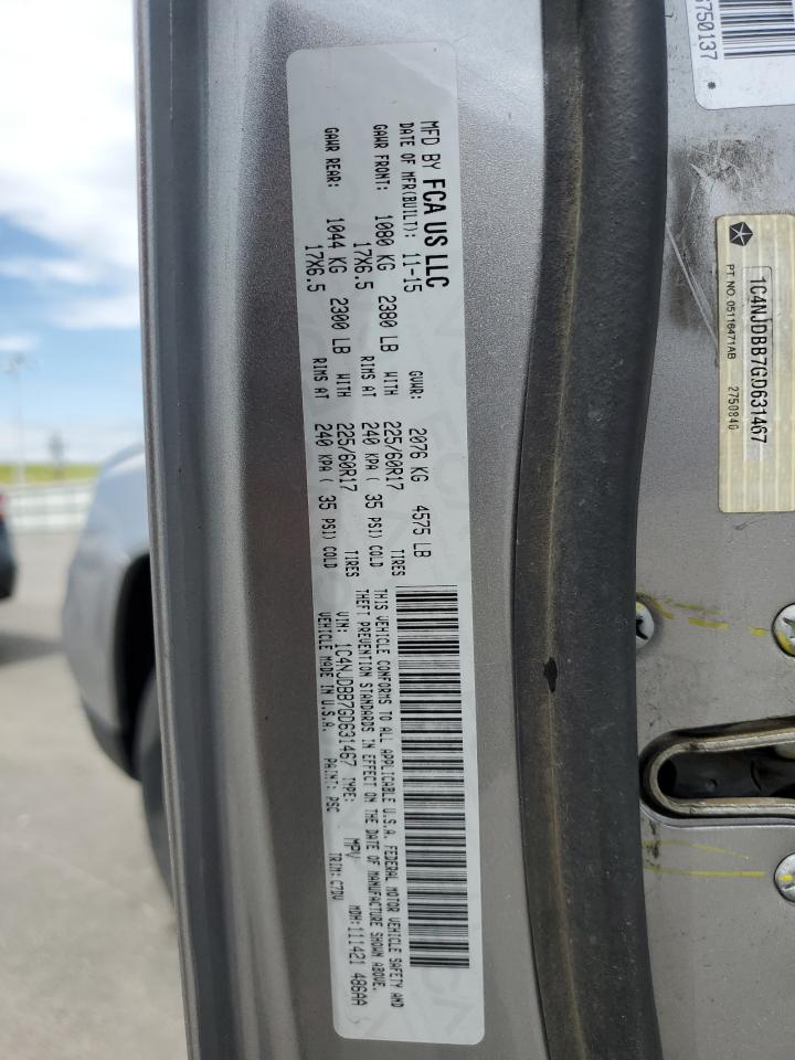 1C4NJDBB7GD631467 2016 Jeep Compass Sport