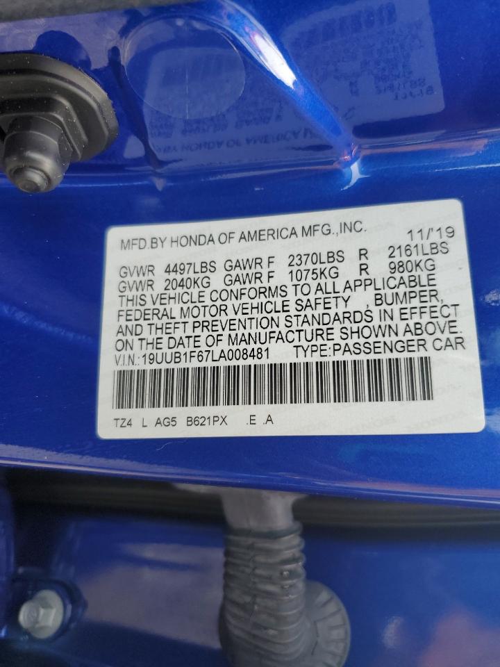 19UUB1F67LA008481 2020 Acura Tlx Technology