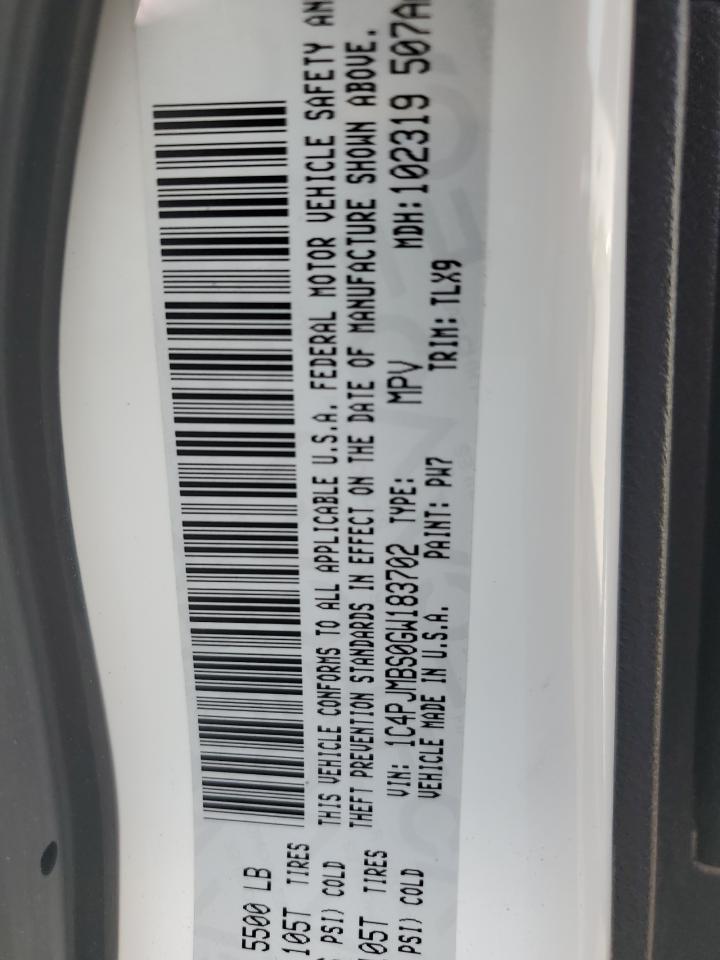 1C4PJMBS0GW183702 2016 Jeep Cherokee Trailhawk