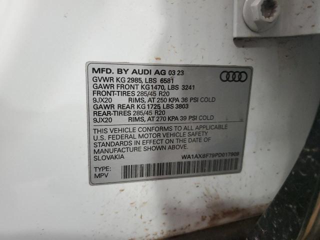 2023 Audi Q7 Premium VIN: WA1AXBF79PD017909 Lot: 57332574