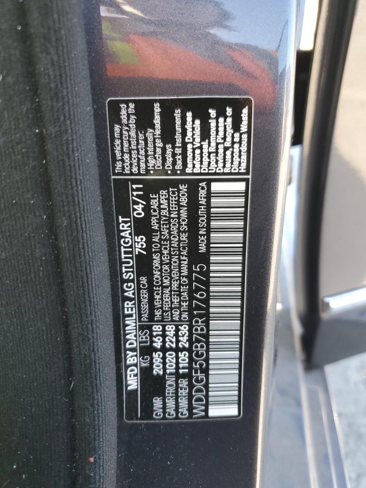 WDDGF5GB7BR176775 2011 Mercedes-Benz C 350