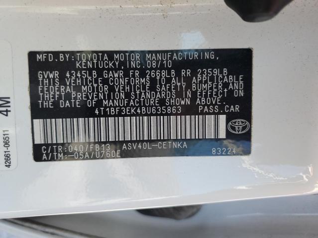 4T1BF3EK4BU635863 2011 Toyota Camry Base