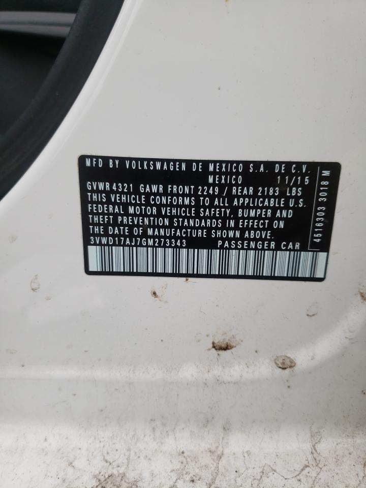 3VWD17AJ7GM273343 2016 Volkswagen Jetta Sport