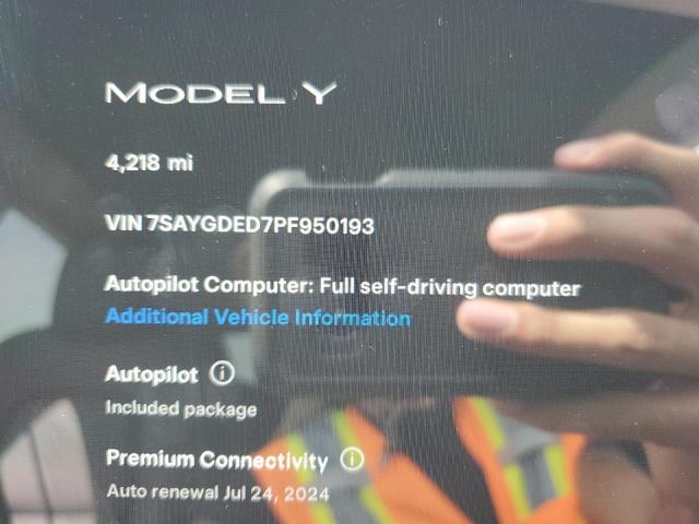 2023 TESLA MODEL Y - 7SAYGDED7PF950193