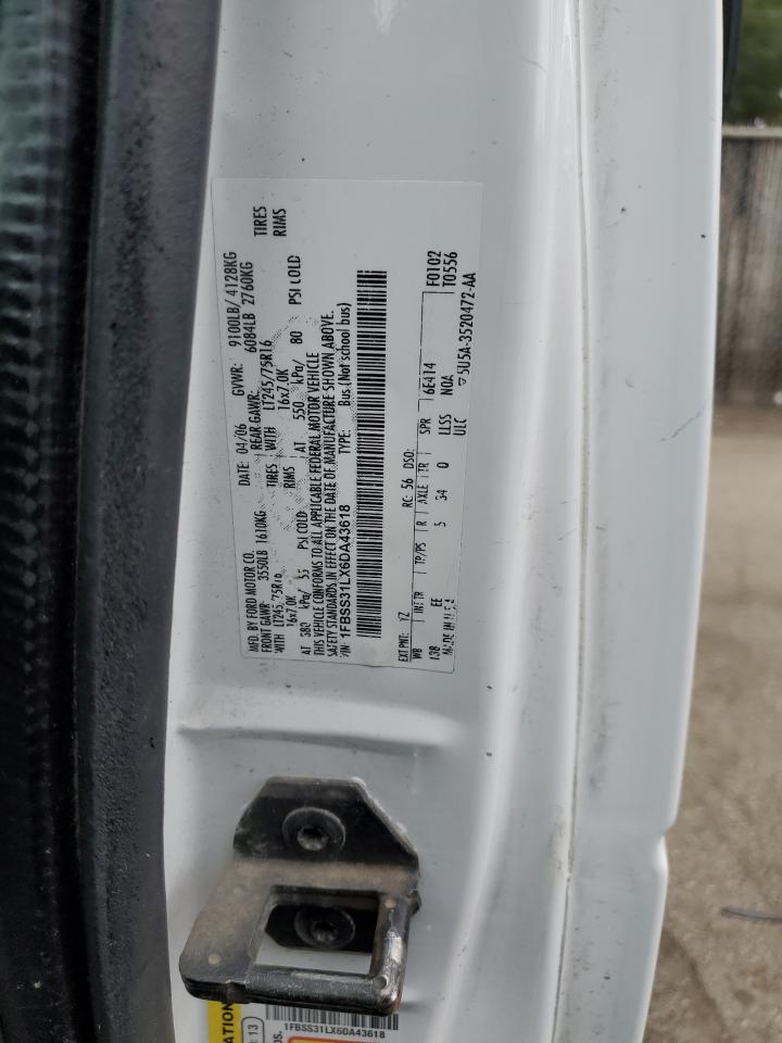 1FBSS31LX6DA43618 2006 Ford Econoline E350 Super Duty Wagon