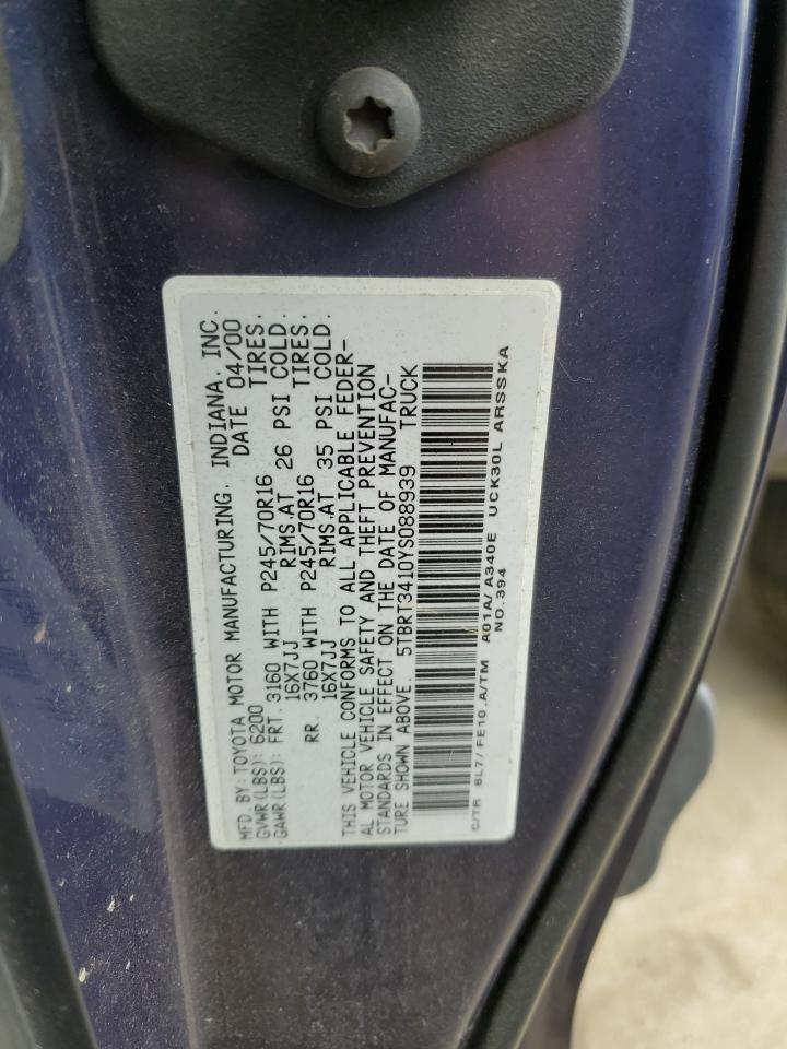 5TBRT3410YS088939 2000 Toyota Tundra Access Cab