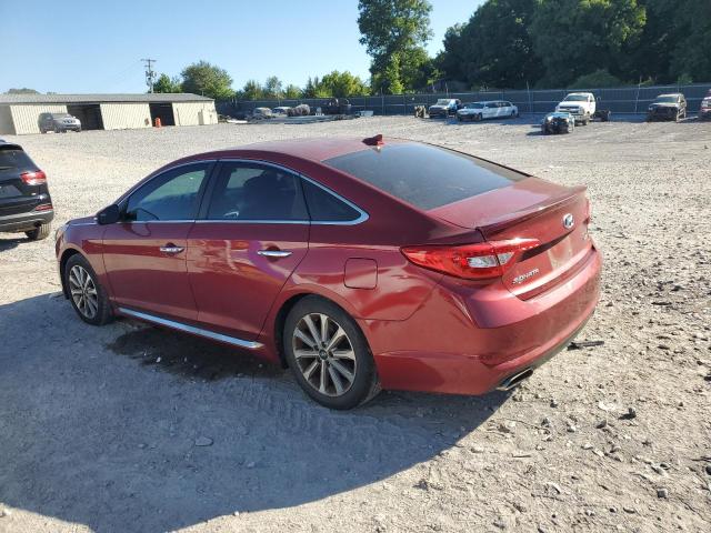  HYUNDAI SONATA 2016 Червоний