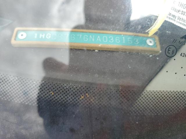 1992 Honda Accord Ex VIN: 1HGCB7676NA036153 Lot: 58110024