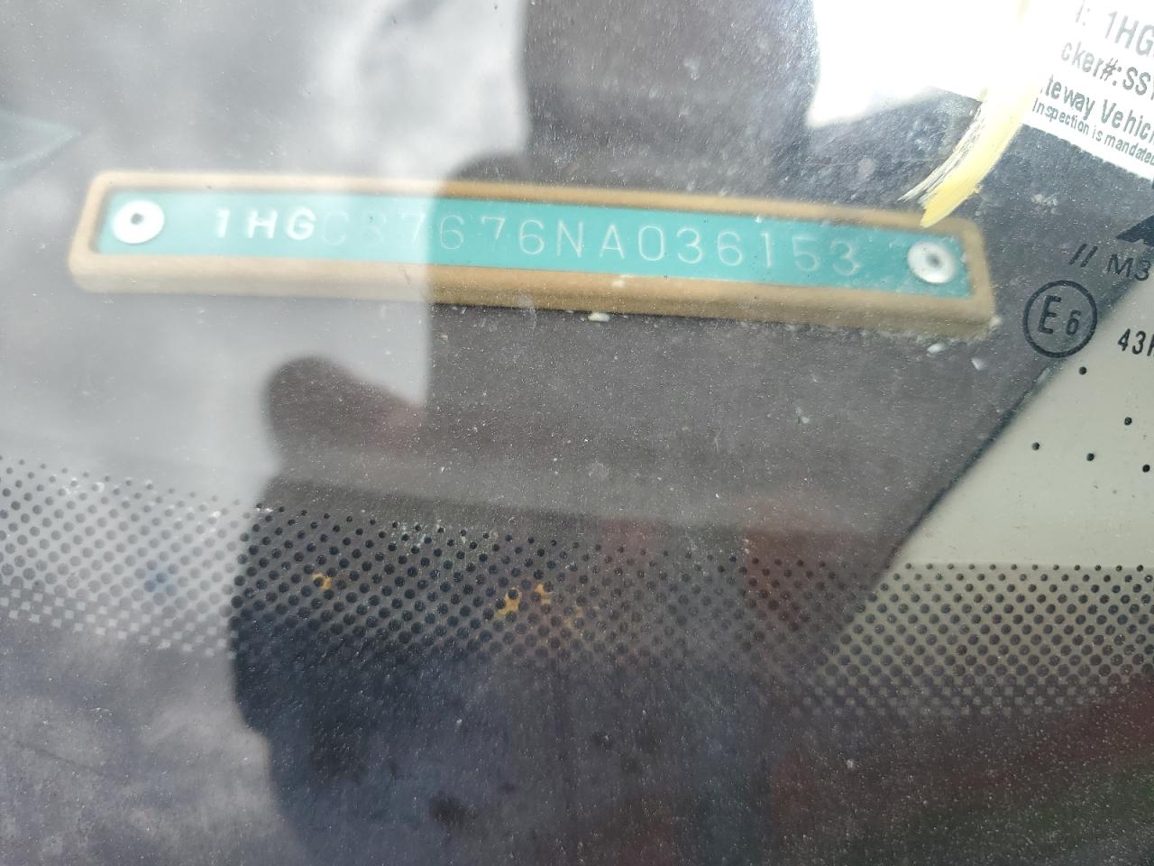 1HGCB7676NA036153 1992 Honda Accord Ex