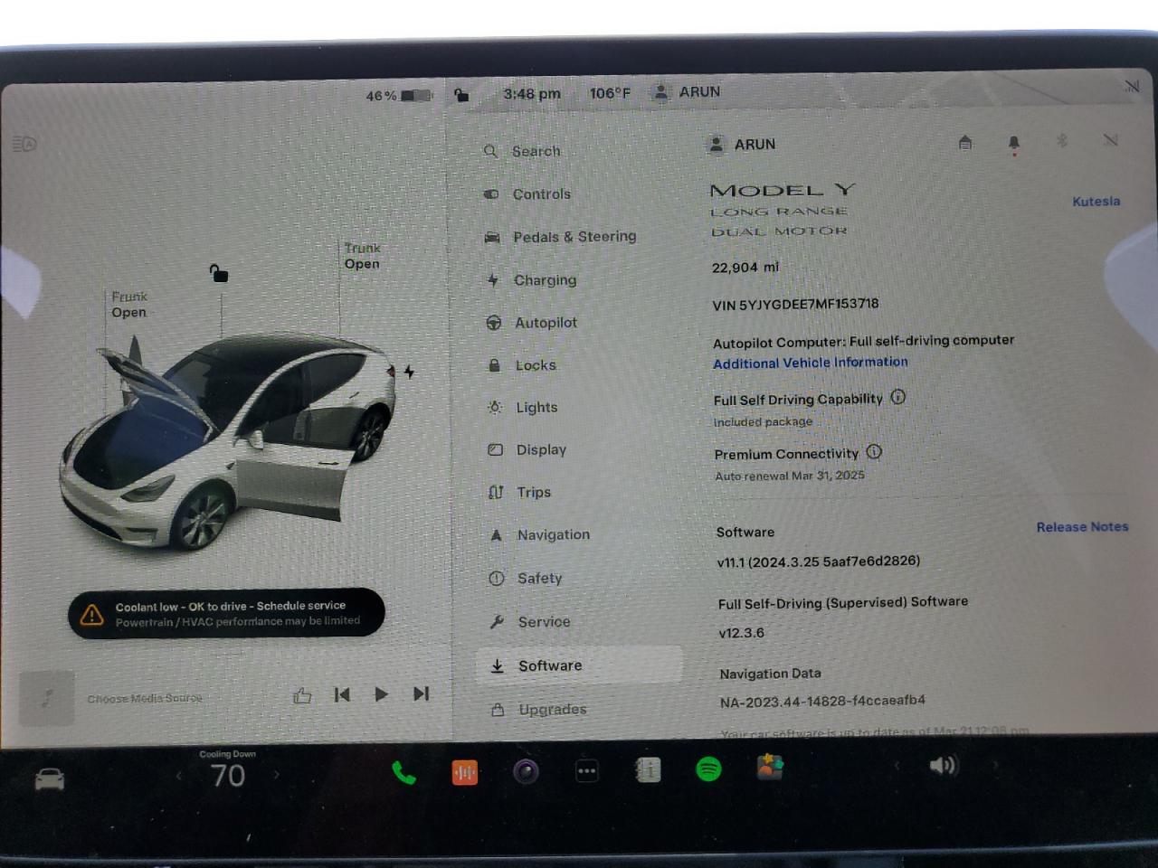 5YJYGDEE7MF153718 2021 Tesla Model Y