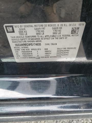 2015 CHEVROLET SILVERADO - 3GCUKREC9FG174835